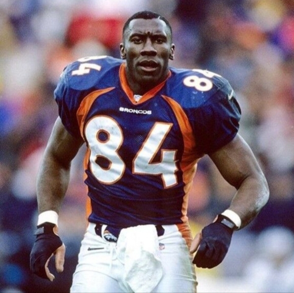 Shannon Sharpe (Nike)-(Broncos)-(Jersey)-(Blue)-(Good Condition)-(Size XL)-$95 - Picture 6 of 10